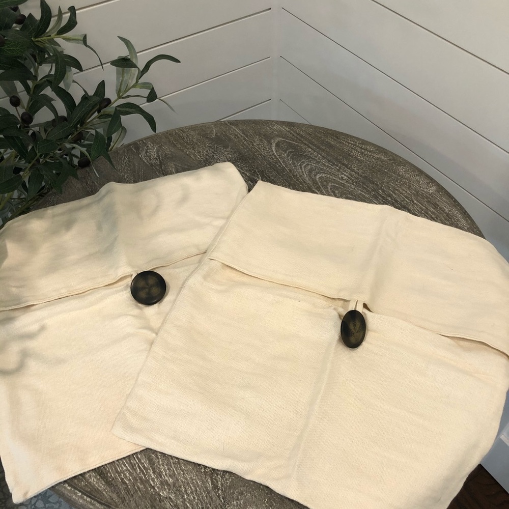 Pottery Barn Button Button Pillow Cover